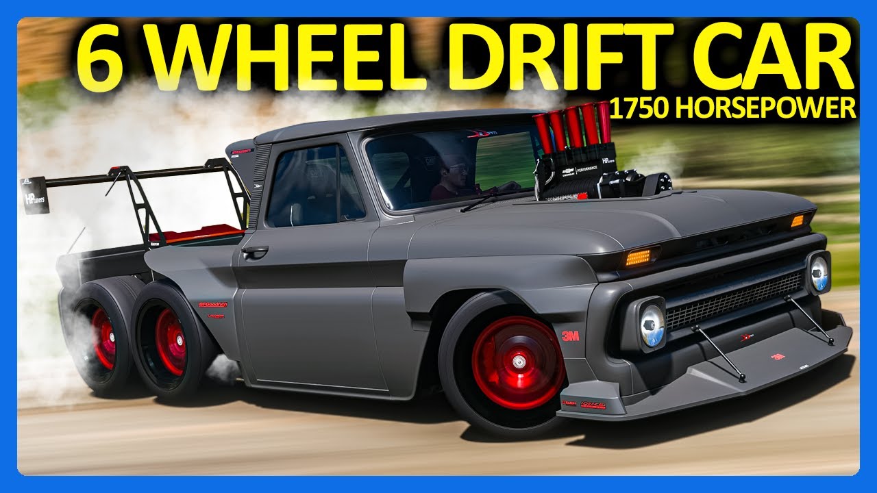 Forza Horizon 5: 6-колесный дрифт-кар мощностью 1750 лошадиных сил!! (FH5 C10 Slayer)