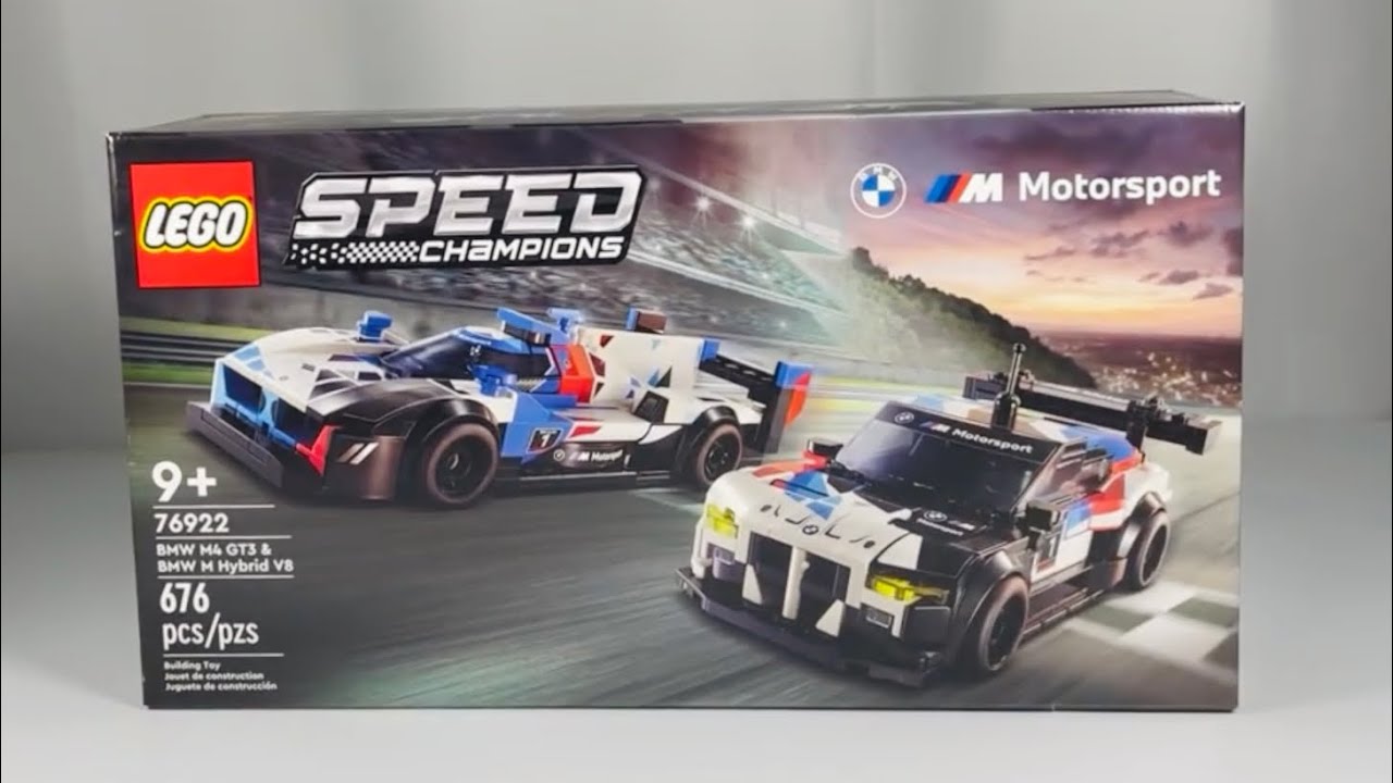 LEGO Speed Champions 76922 BMW M4 GT3 & BMW M Hybrid V8 Speed Build!