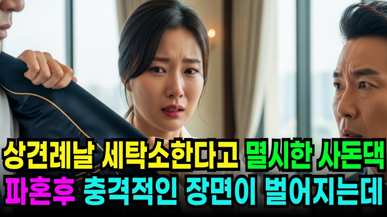 상견례 날  세탁소 한다고 무시한 사돈댁, 아들 파혼 후 믿기힘든 광경이 펼쳐지는데