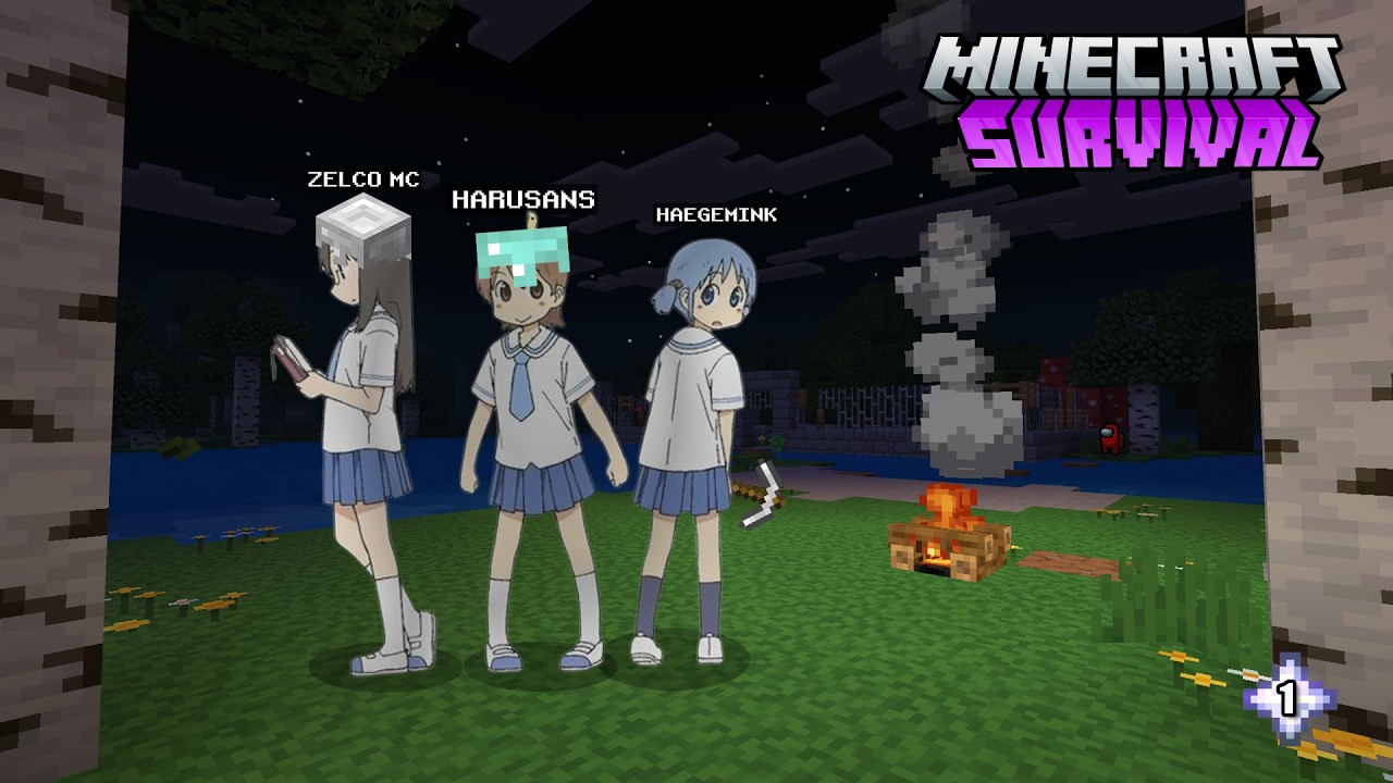 Bermain Survival Untuk Kesekian Kalinya Bersama 4Trio - Minecraft Survival #1
