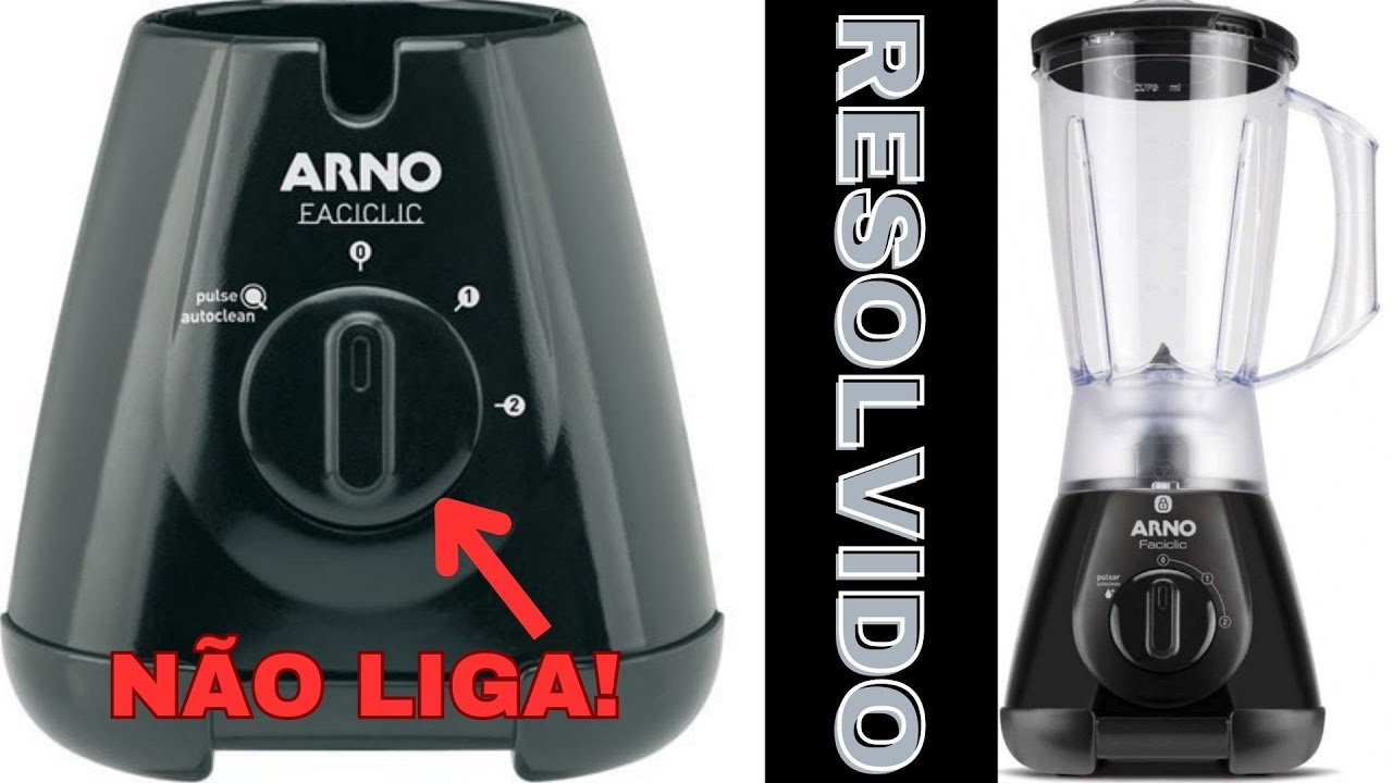 liquidificador arno faciclic não liga! Veja como testar para encontrar os defeitos e consertar