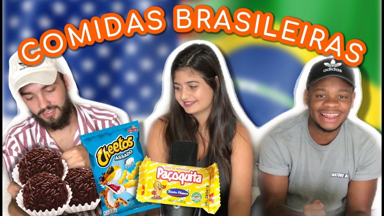 GRINGOS PROVANDO COMIDA BRASILEIRA