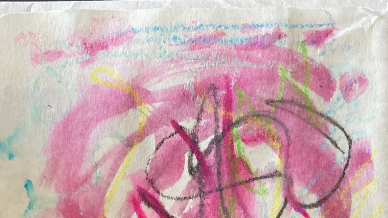 Art and pick a card #intuitiveart #thecharmloveletters #upcycle
