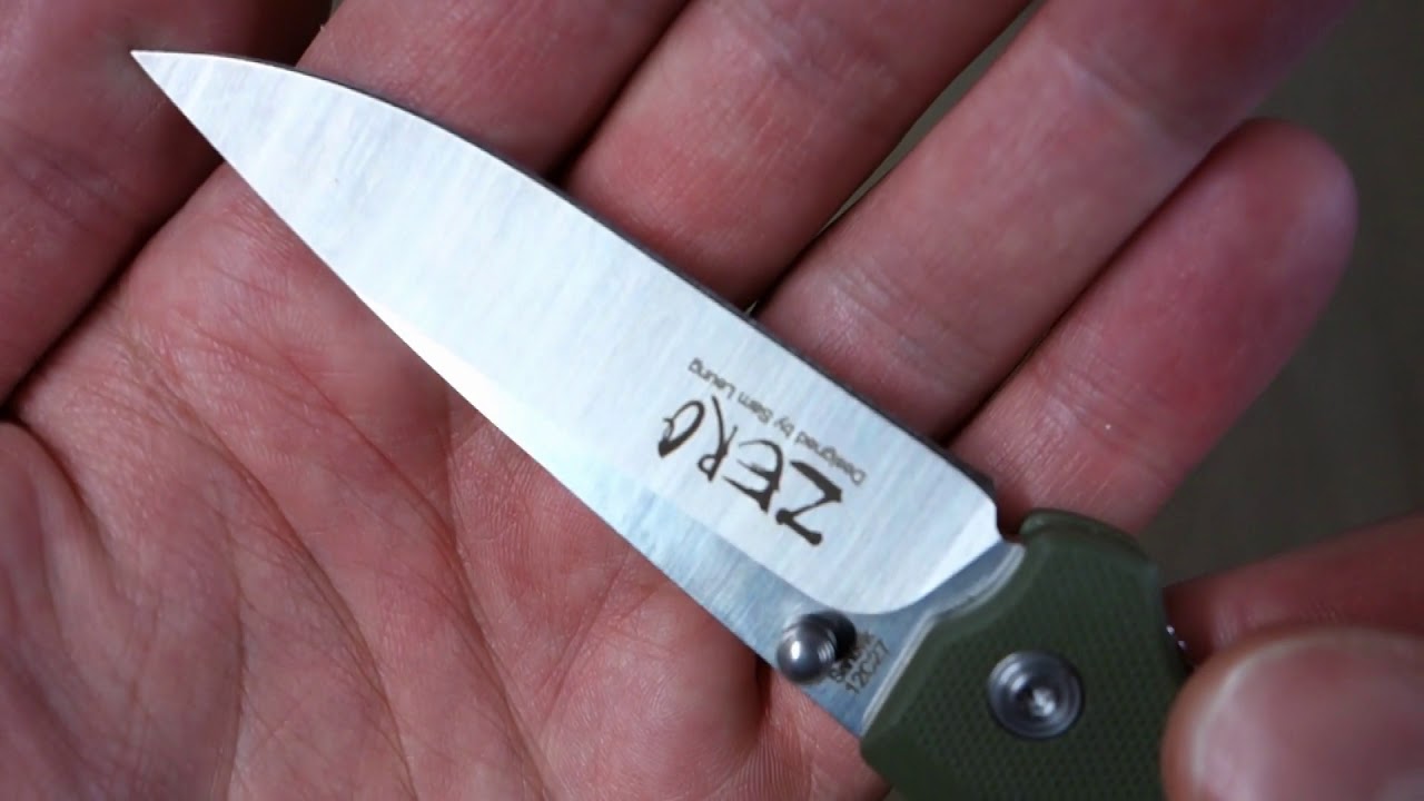 Tekut Zero TK0115, top EDC knife under 50USD. Sandvik 12C27 steel