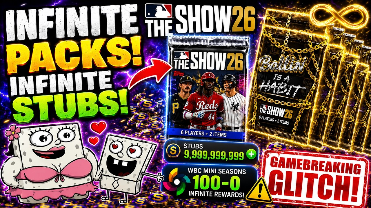 UNLIMITED PACKS AND STUBS MLB THE SHOW 26 | MLB The Show 26 Unlimited Packs  Glitch