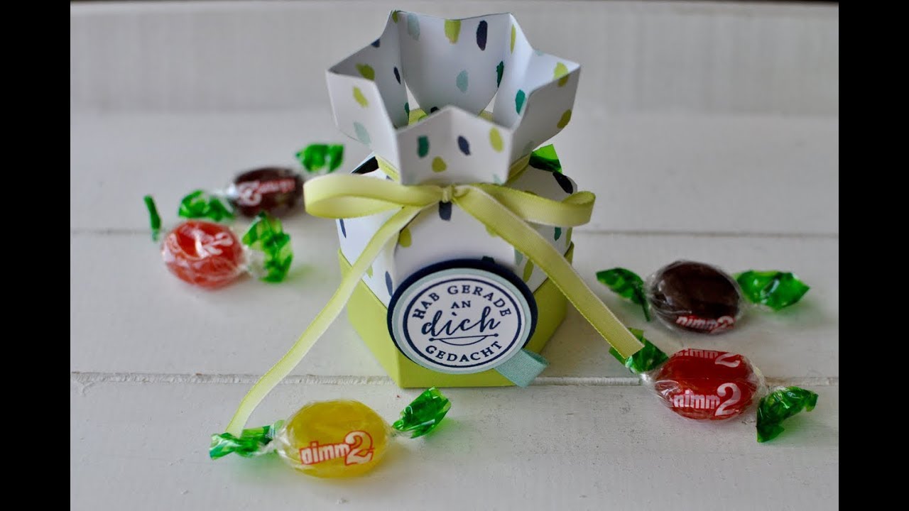 Tutorial: sechseckige Box mit Stampin' Up! basteln