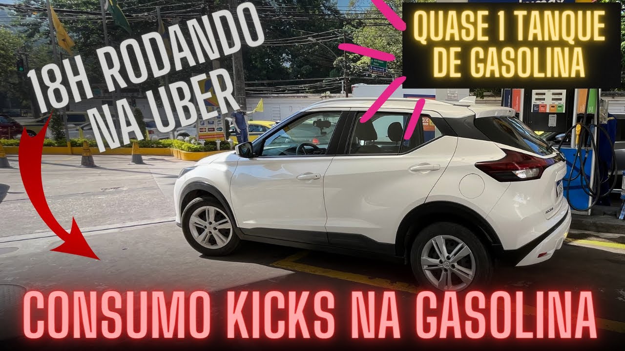 Consumo na Gasolina Nissan Kicks na Cidade (urbano) - C&acirc;mbio Manual