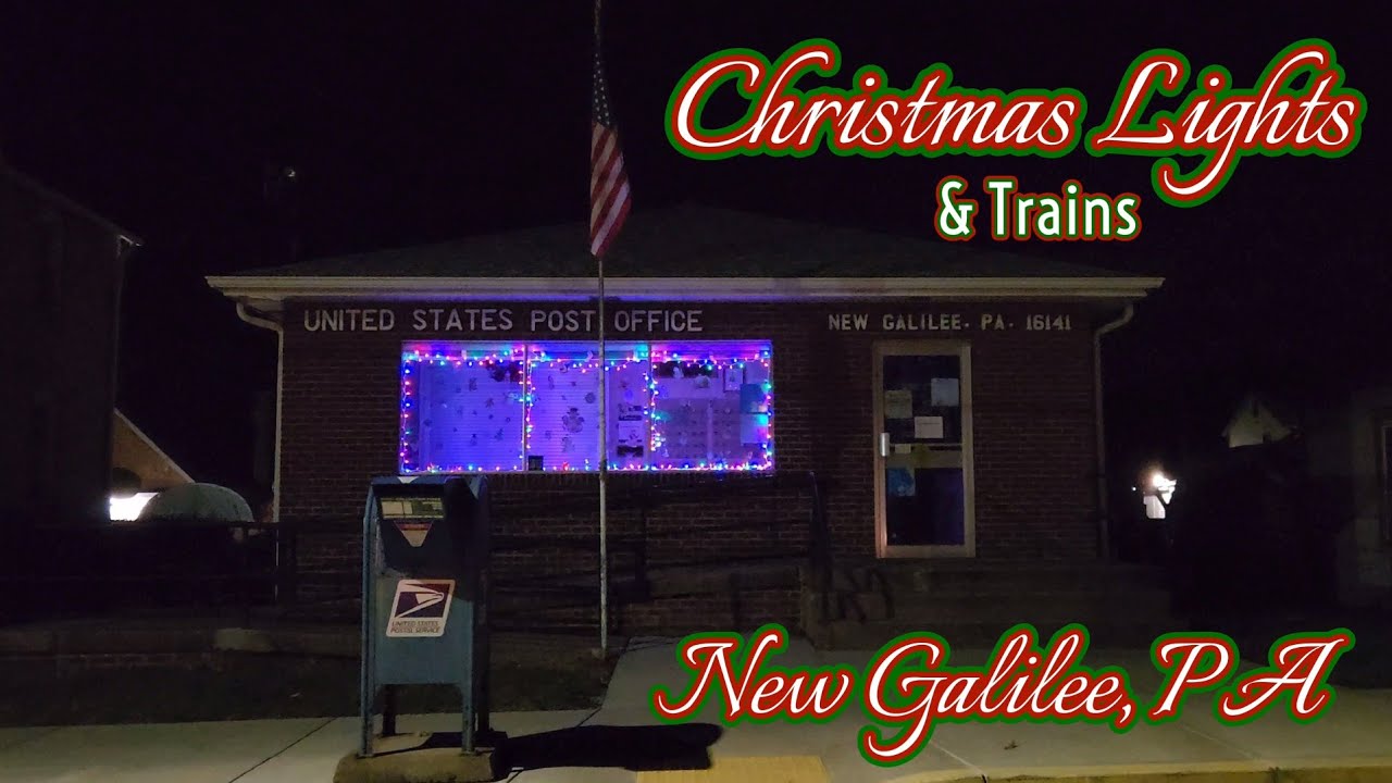 Christmas Lights & Trains In New Galilee, PA