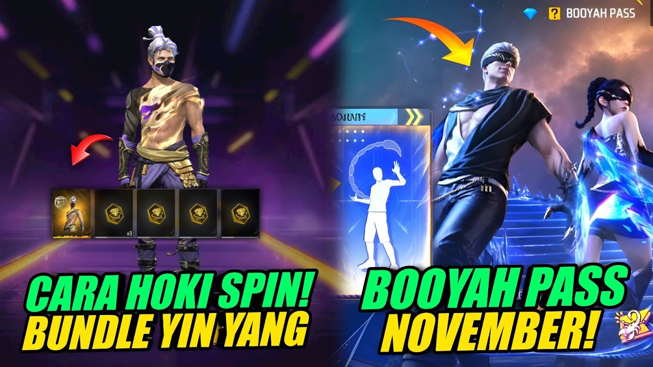 HOKI BANGET!! 😱 CARA SPIN BUNDLE YIN YANG FF + REVIEW BOOYAH PASS NOVEMBER 2026!