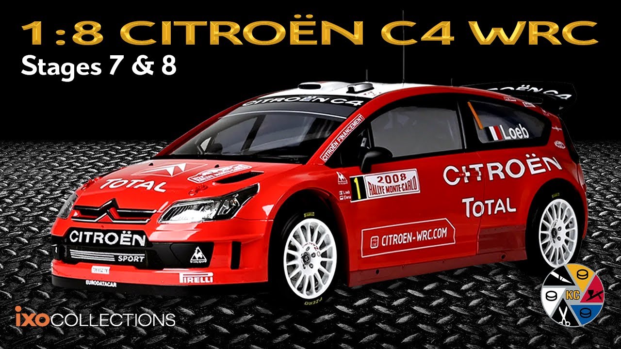 IXO 1:8 Citroën C4 WRC Build Series | 2008 Sébastien Loeb Rally Model | Stages 7 & 8