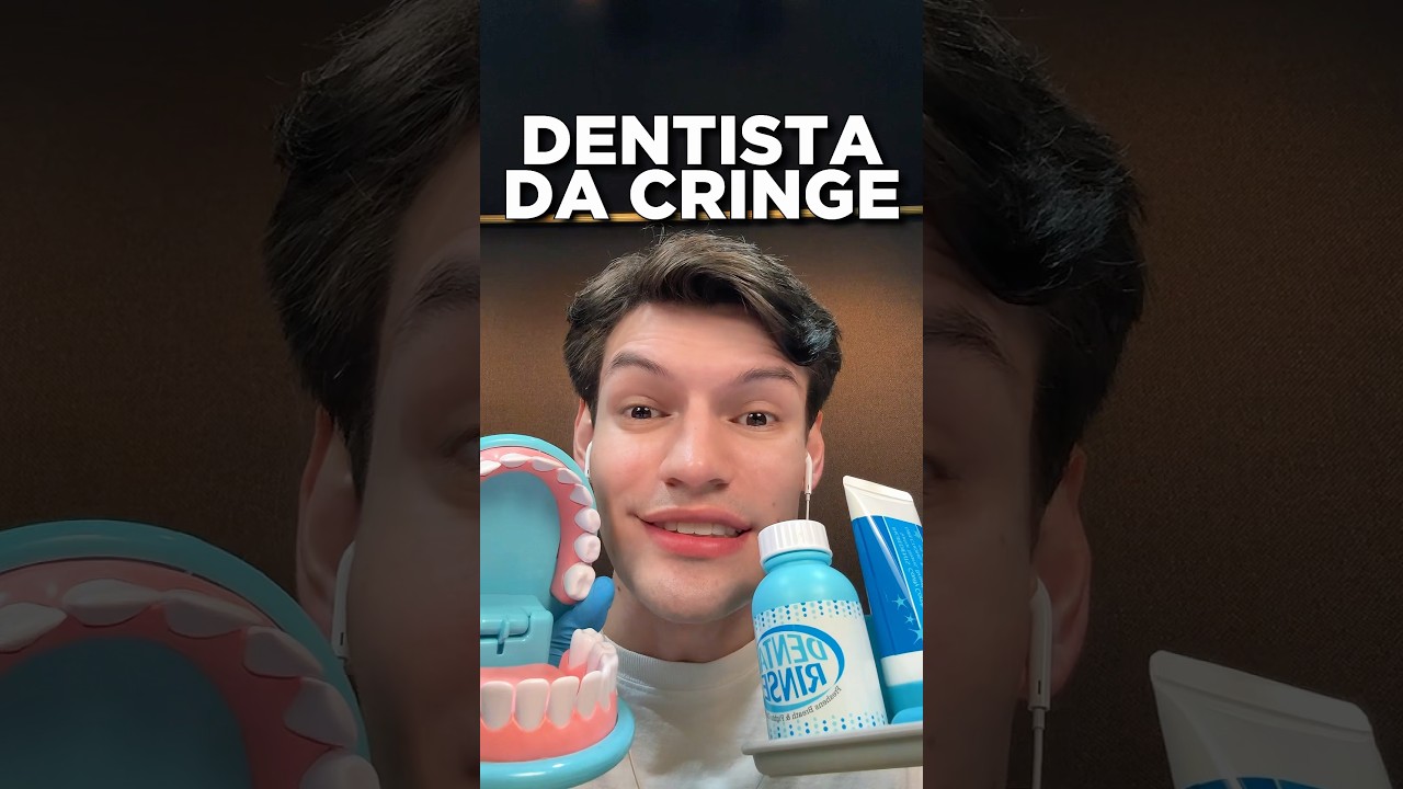 ESTE DENTISTA DA CRINGE #asmr #shorts #asmrsounds #comedia
