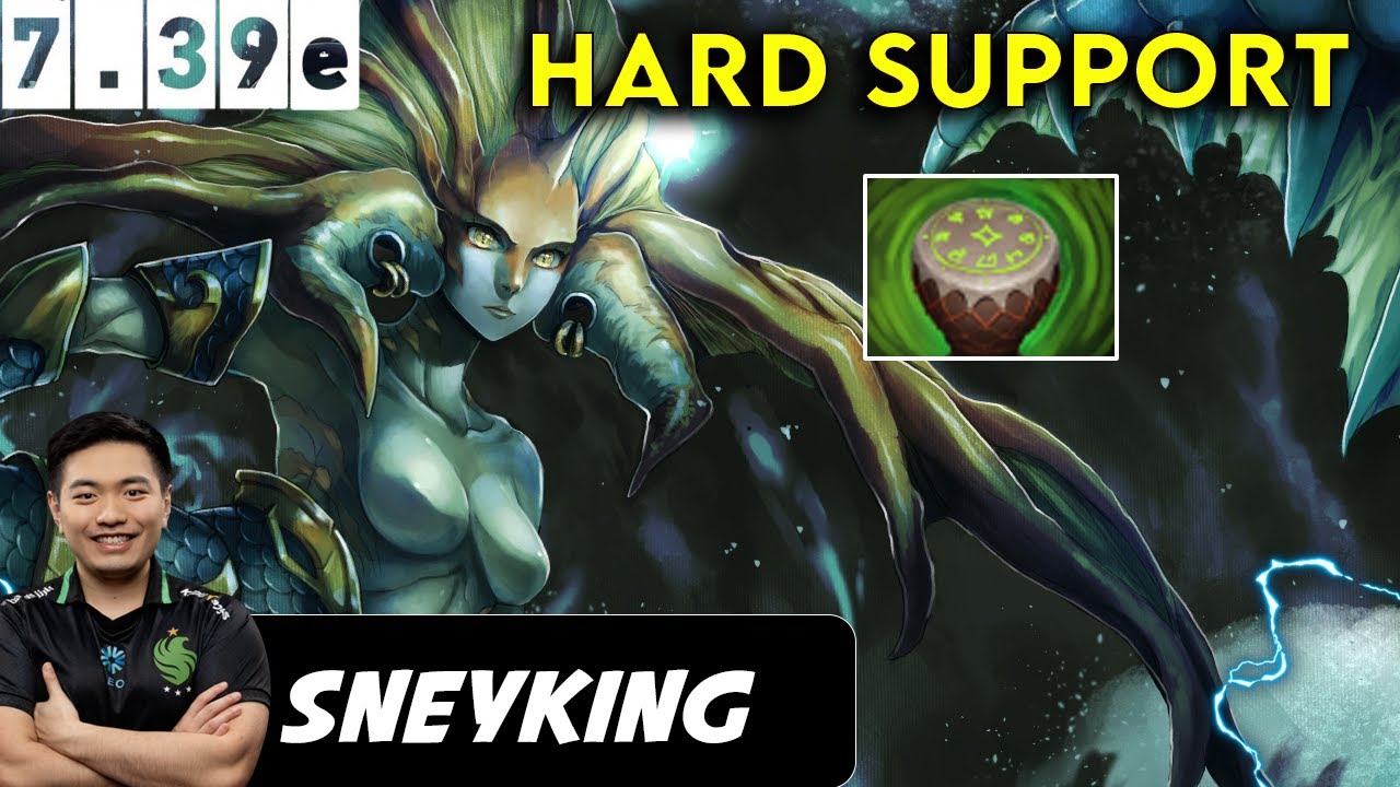 Sneyking Naga Siren Hard Support - Dota 2 Patch 7.39e Pro Player Full Gameplay