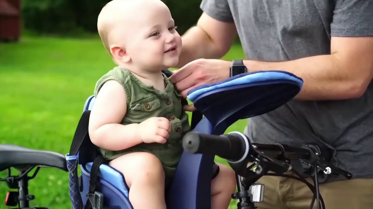 WeeRide Fitting The Seat is so Simple   Safe and Best Baby Bike Seat