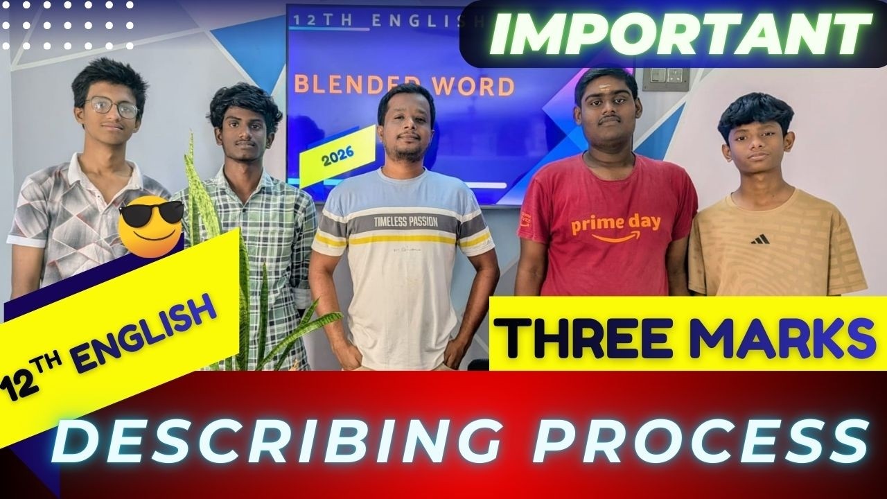 12th English Three Marks Describing Process 🔥 Previous Year Questions | Public Exam 2026