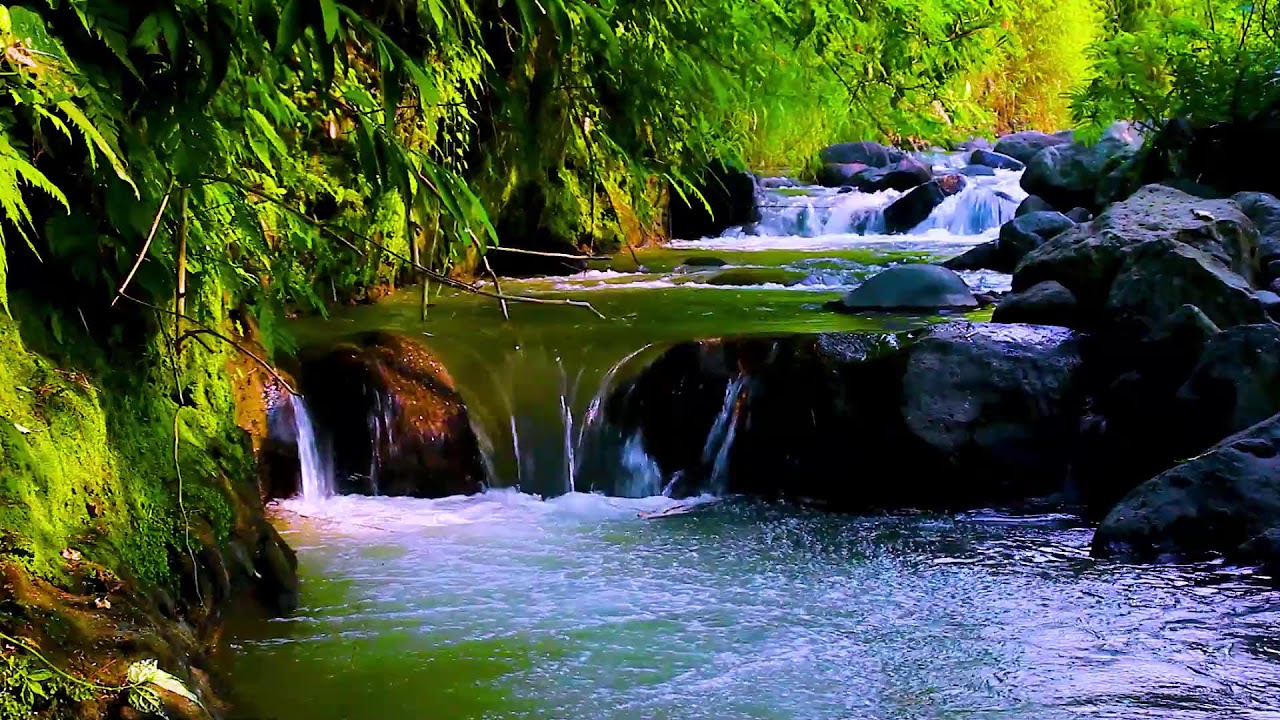 Mountain River Water Sounds for Insomnia, Calm Natural White Noise All Night