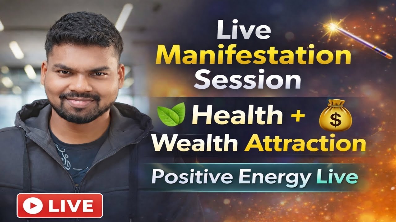 Live Manifestation Session ✨ | Health + Wealth Attraction | Positive Energy Live