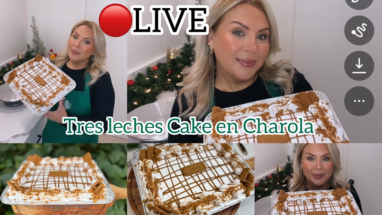 Tres leches Cake en charola | #live #cake #livestream