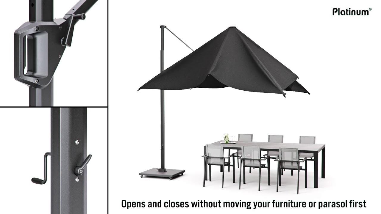 Parasol d&eacute;port&eacute; t&eacute;lescope - Parasol haut de gamme