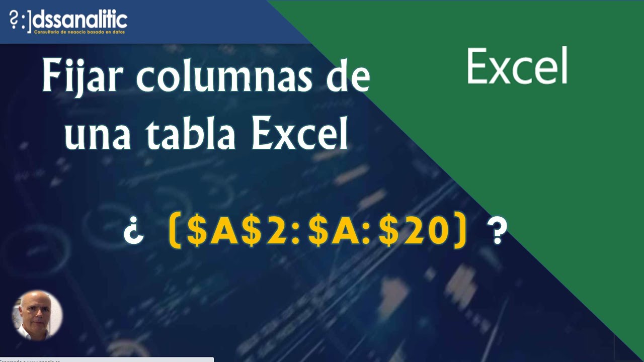 Fijar columnas de una tabla Excel