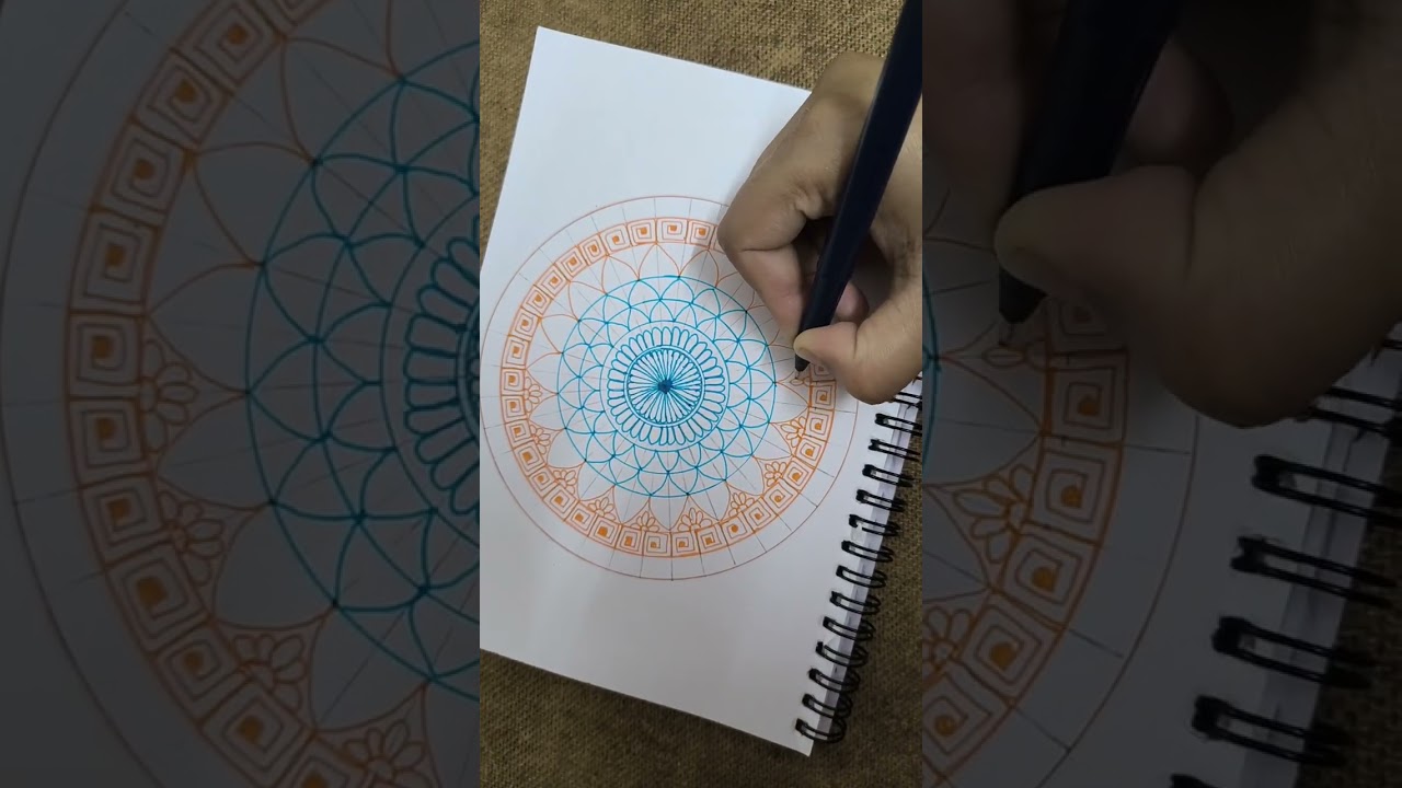 Colourful mandala art #mandalaart #colours #drawing #art