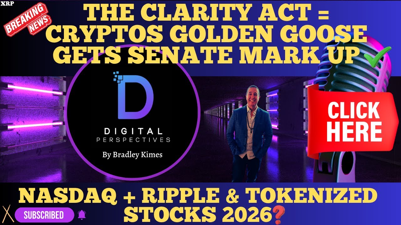XRP - Закон о ясности = Золотая курица криптовалют в 2026 году? - NASDAQ + Ripple и токенизирован...