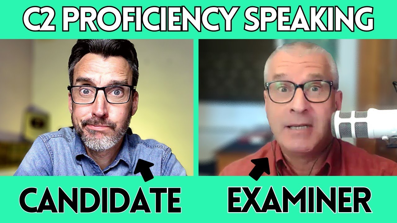 ENGLISH TEACHER TAKES THE C2 PROFICIENCY CAMBRIDGE SPEAKING EXAM! (CPE SPEAKING TEST)