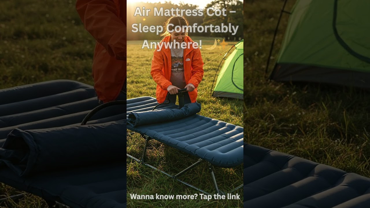 Air Mattress Cot &ndash; Sleep Comfortably Anywhere! 🌙✨