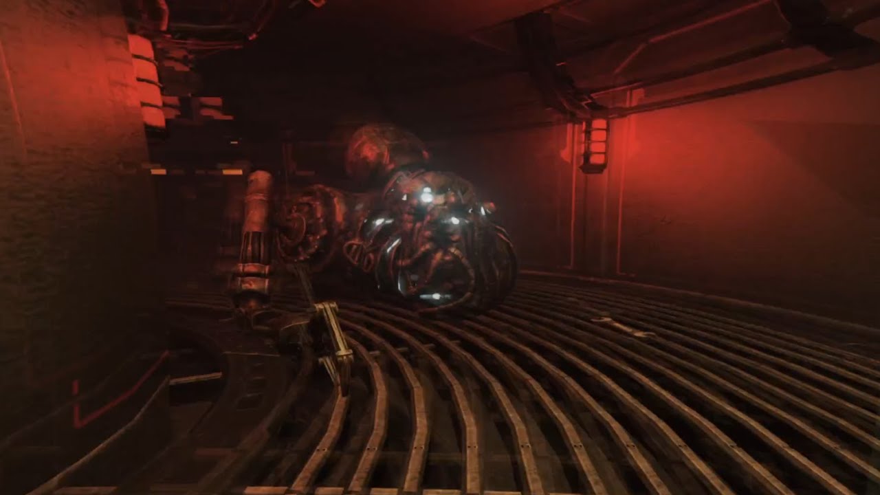 SOMA: Crawler in the Trainstation (Still very unfinished, tryin to use all of her unused animations)