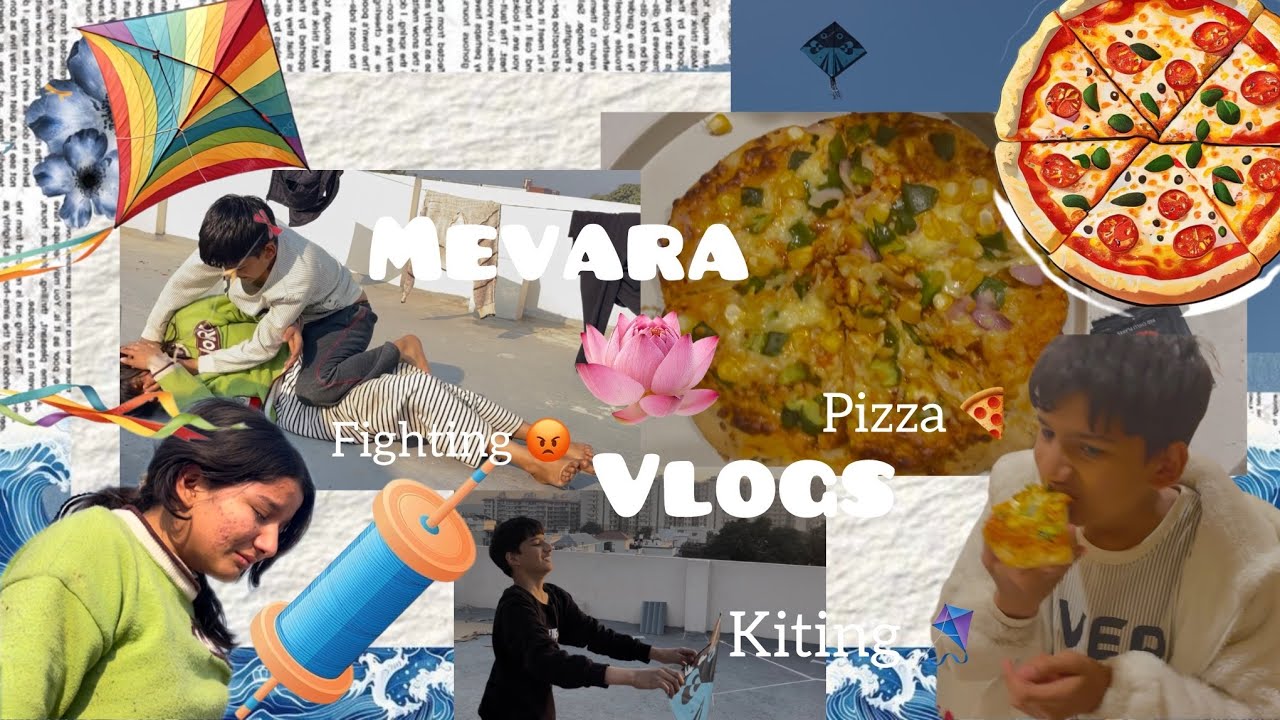 Arushi ki dhulai ho gai 🤕|| pizza 🍕,kiting 🪁,fighting 😡||