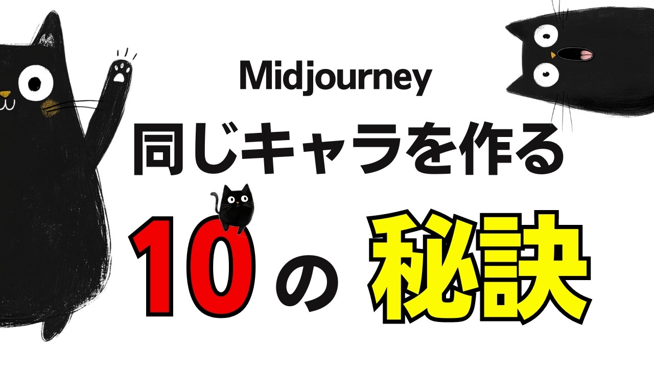 Midjourneyで同じキャラを作る秘訣を10個紹介します！同じタッチの違うキャラの作り方や背景の作り方も。