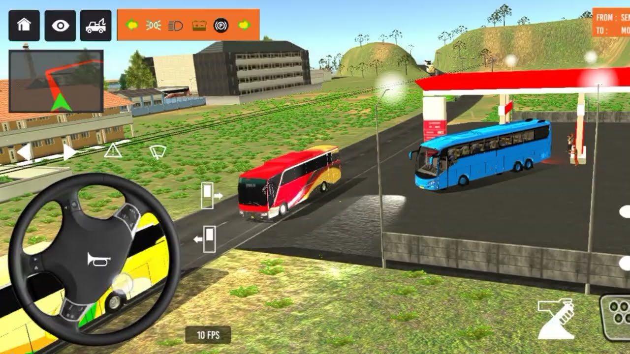 😍Bus simulator indonesia l🎮 new bus simulator indonesia ll euro coace Part-23