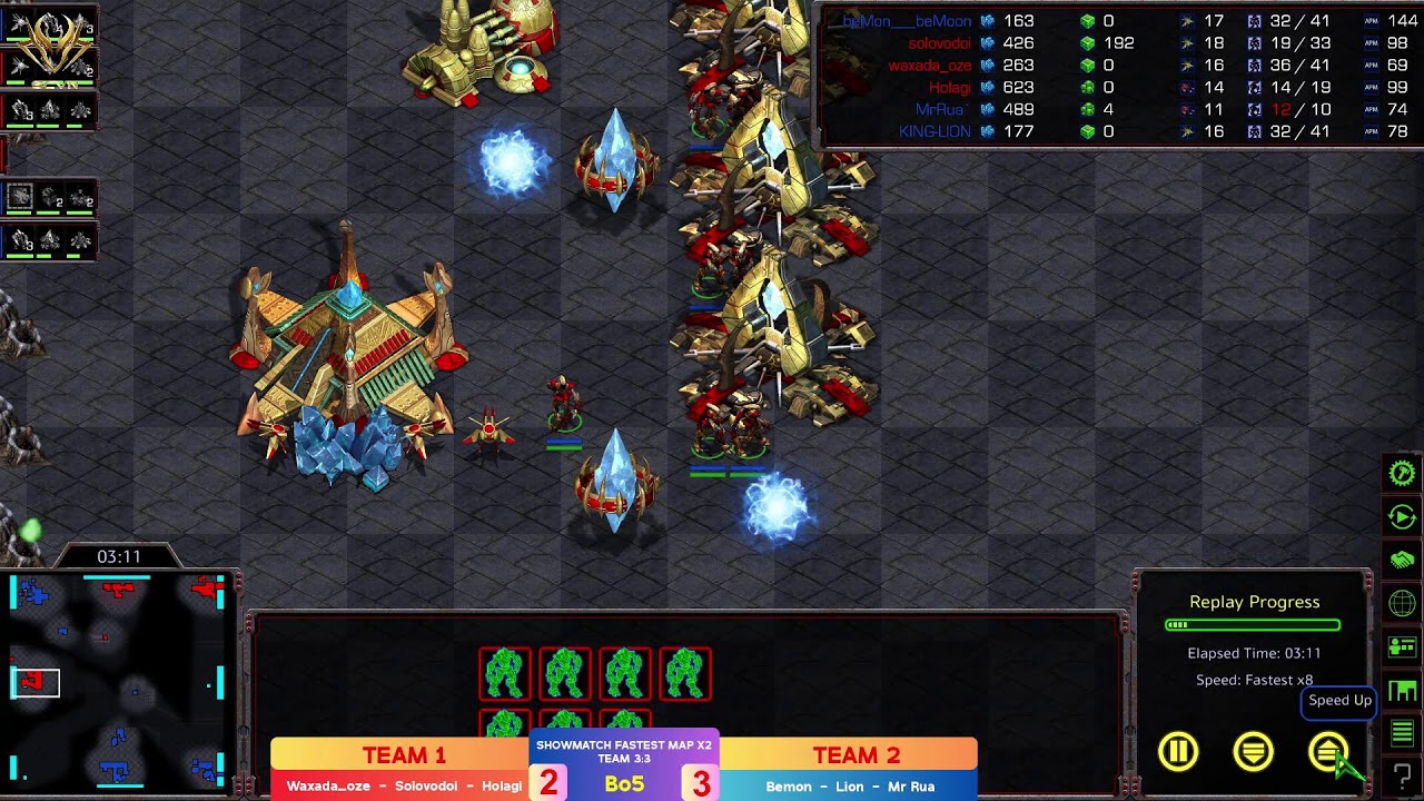 SCVN Showmatch Fastest Map X2 Team 3:3