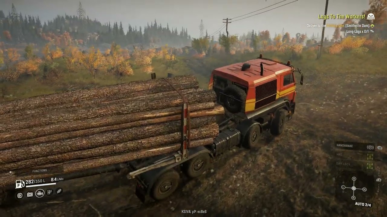 SnowRunner Career Mode | Episode 24 | Log Of Workers(Smithville Dam)