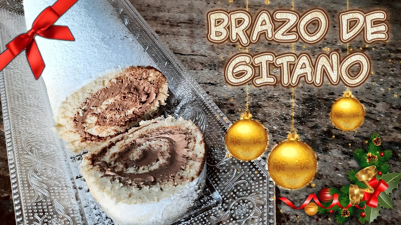 Brazo de Gitano o Pionono relleno de Trufa - Fácil y delicioso