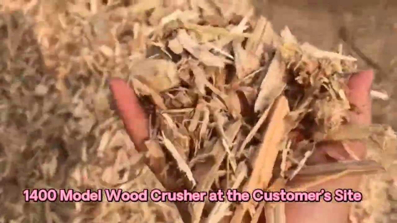 Large scale wood comprehensive crusher customer production and use site#woodchipper