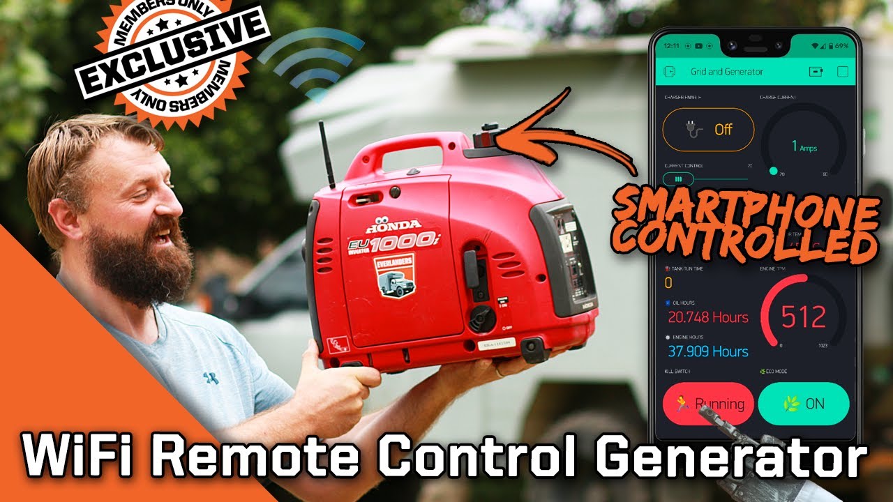 $10 WiFi Remote Generator Control with Hour Meter