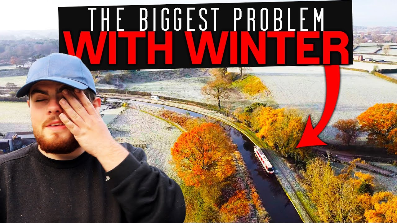 THE HARD TRUTH! of WINTER Living on a Narrowboat, Llangollen Canal - 393