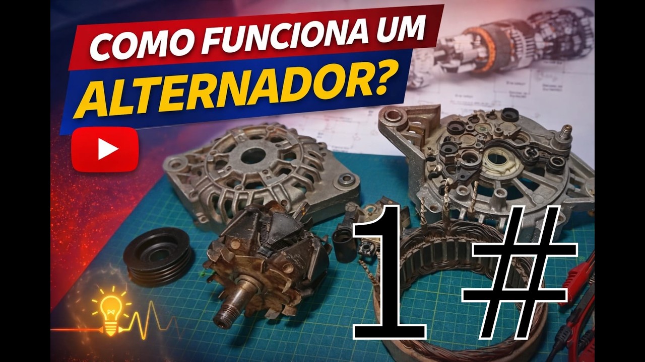 Como funcionam os alternadores automotivos. 1#