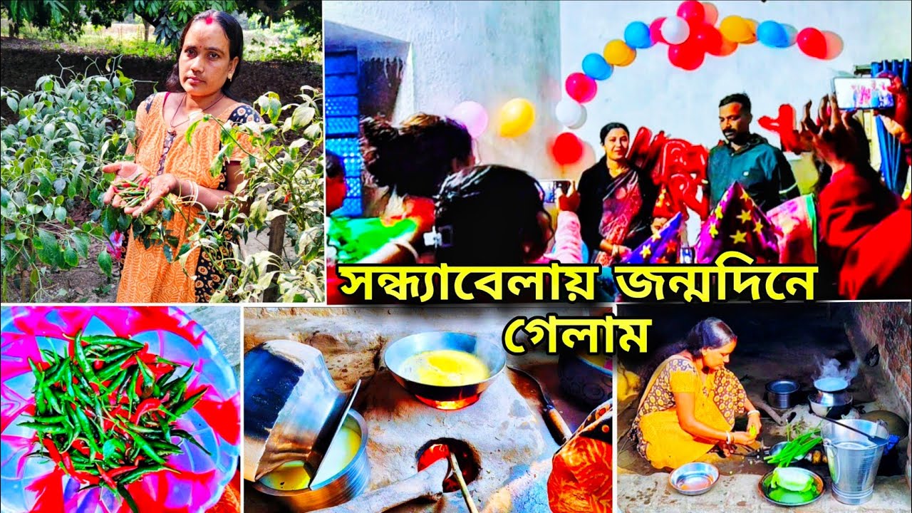 🌅প্রতিদিন কার রুটিন অনুযায়ী বাড়ির সমস্ত কাজ করেসন্ধ্যাবেলায় গেলাম জন্মদিন পালন করতে#viral #video 