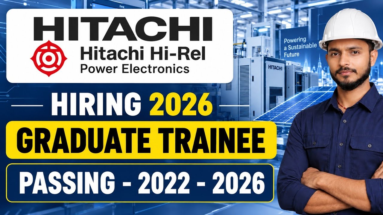 Hitachi Hi-Rel Recruitment 2026 | BE BTech Freshers Vacancy | Graduate Trainee Jobs | Gujarat