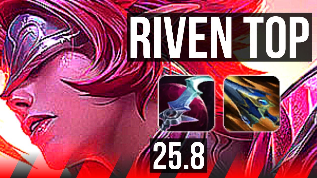 RIVEN vs DARIUS (TOP) | Rank 4 Riven, 1100+ games | KR Challenger | 25.8