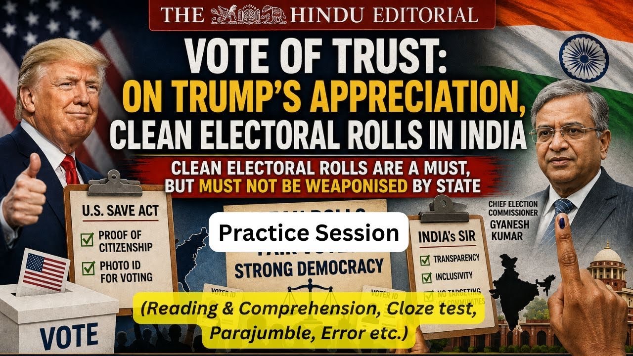 21/08/2026 | Vote of trust | The Hindu Editorial 