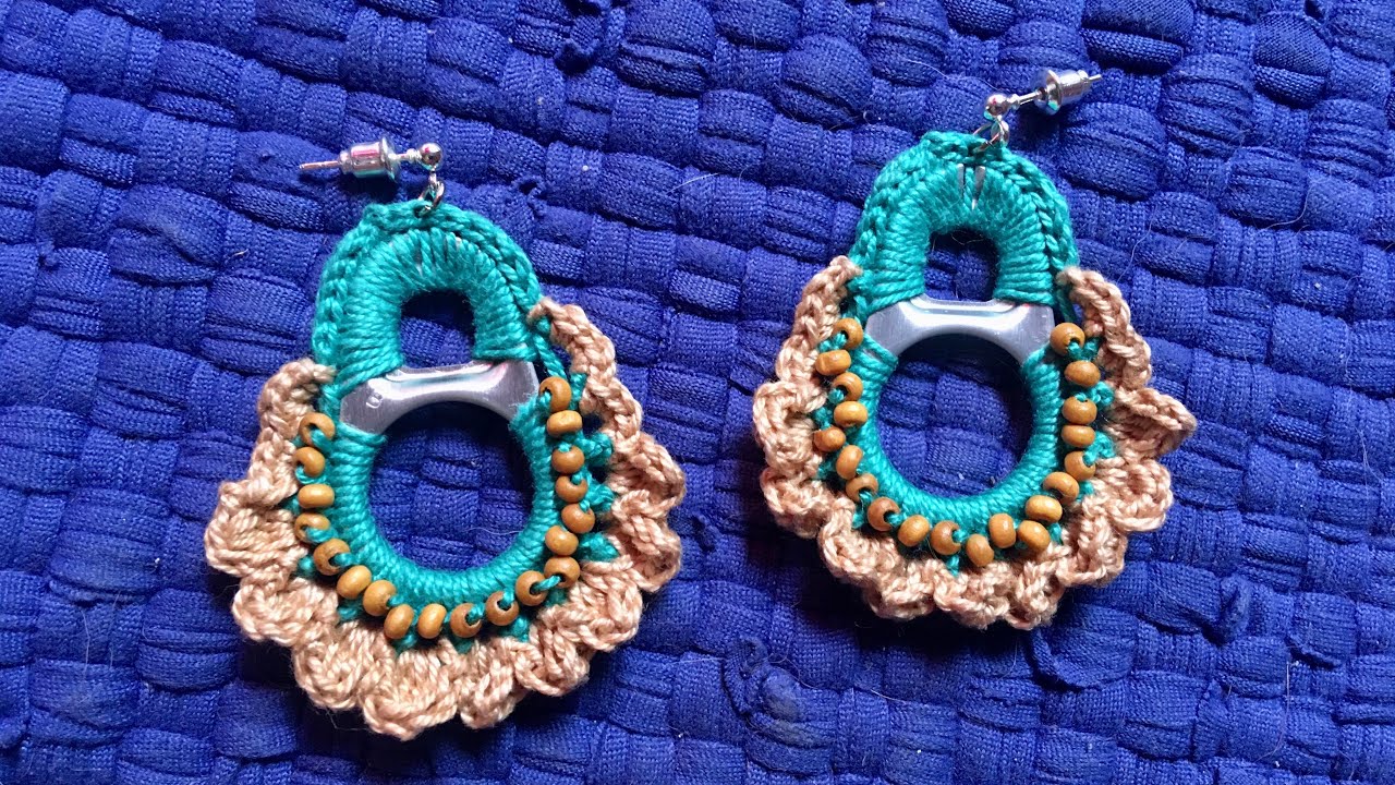 DIY Can Opening Handle Crochet Earrings | by Crafty Camille