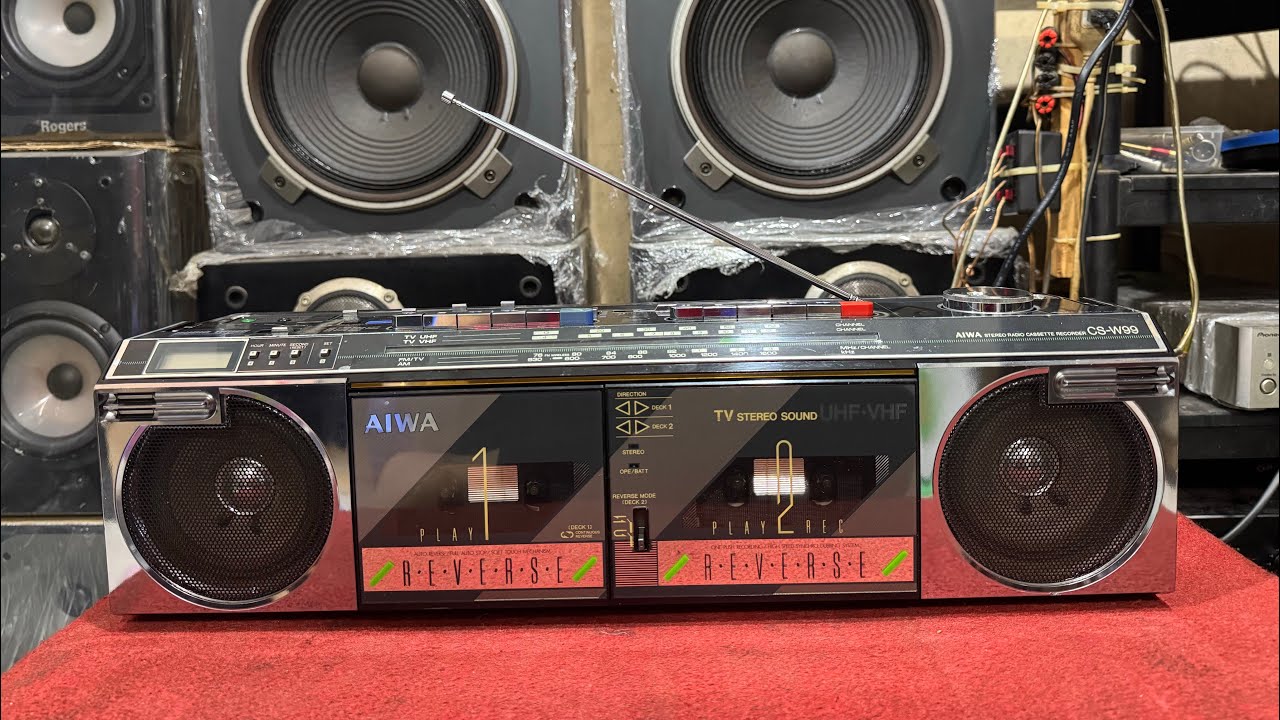 MÁY CASSETTE RADIO AIWA CS-W99 MADE IN JAPAN/GIÁ:2TR/ĐT:0793753369 THẢO