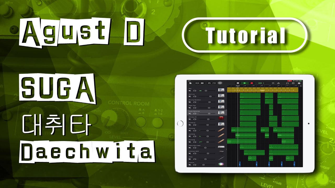 Agust D(SUGA) - 대취타(Daechwita) | Garageband/개러지밴드 Tutorial | Remake Song Remix | iPad/iPhone iOS