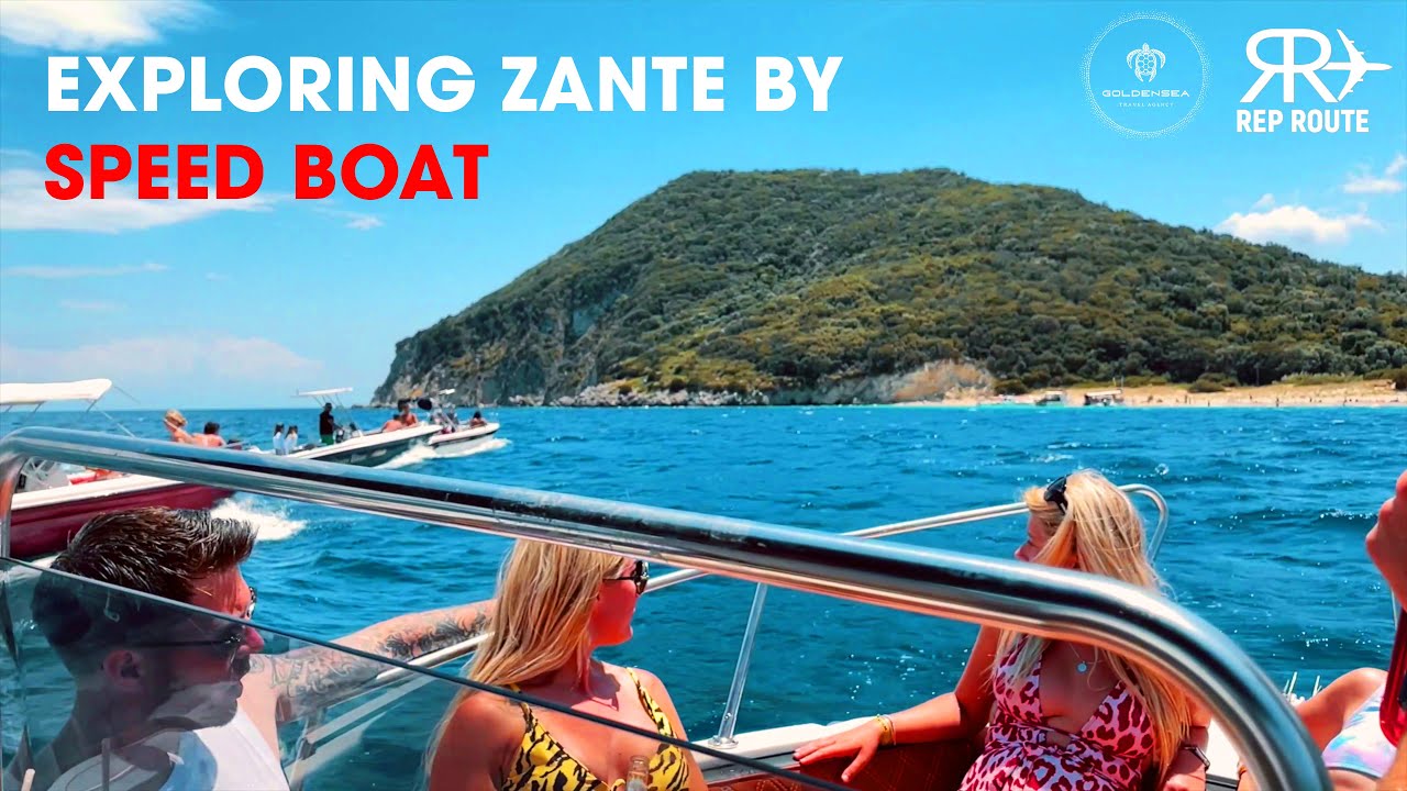 EXPLORING ZANTE BY SPEED BOAT (TURTLE ISLAND, FAMOUS CAVES & EPIC VIEWS!)
