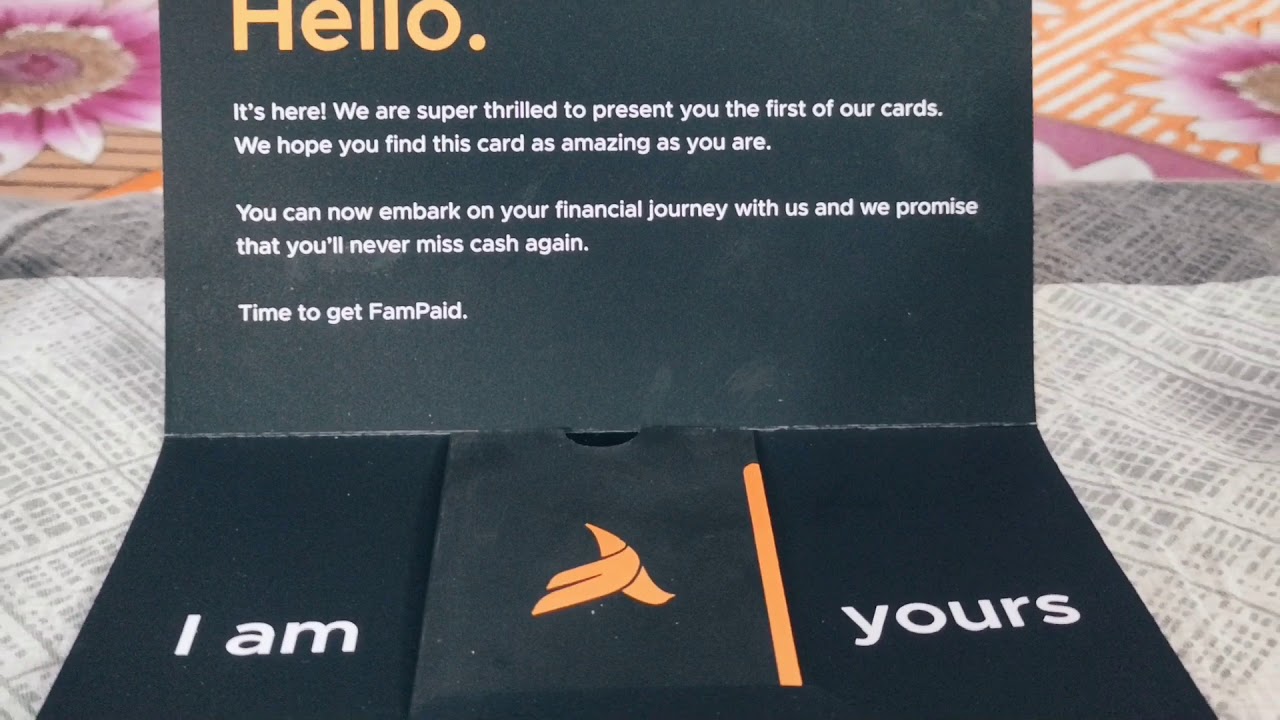 FamCard quick Unboxing and box Contents