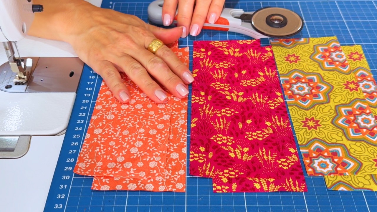 O TRUQUE do PATCHWORK Fácil Rápido e DIFERENTE de Fazer! BORA Costurar!!