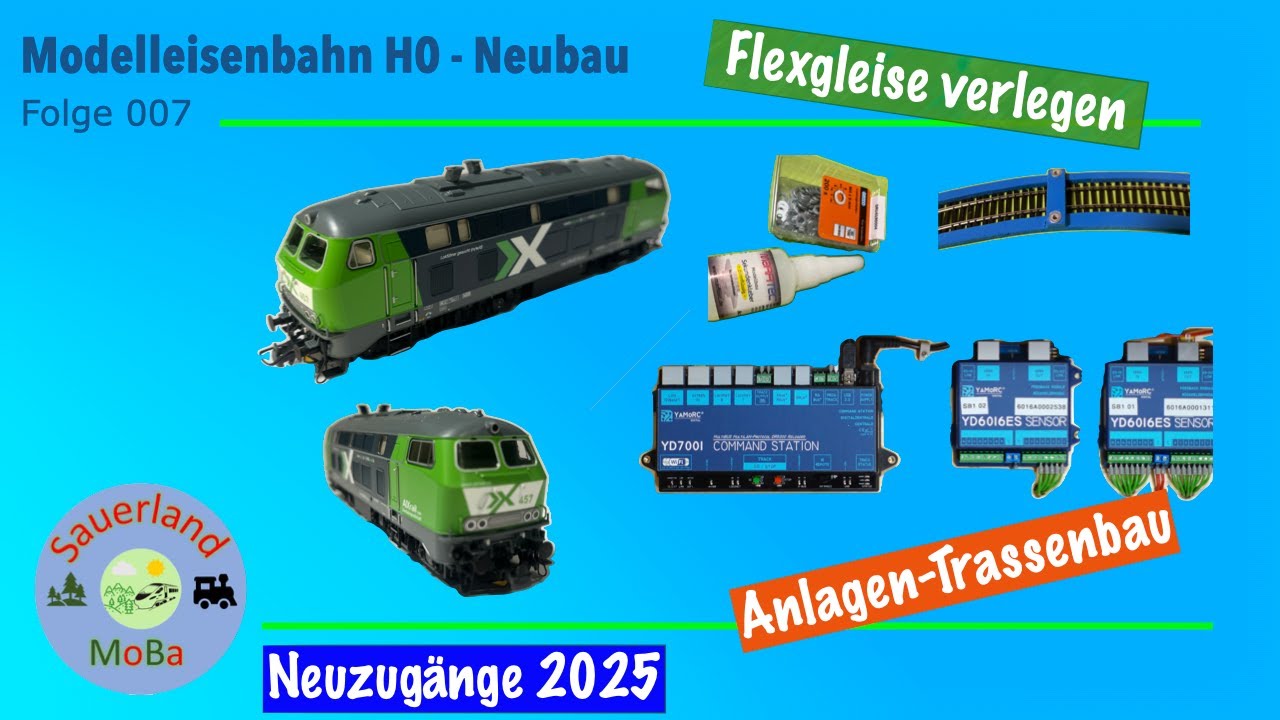 Modelleisenbahn H0 - Flexgleise verlegen und mehr