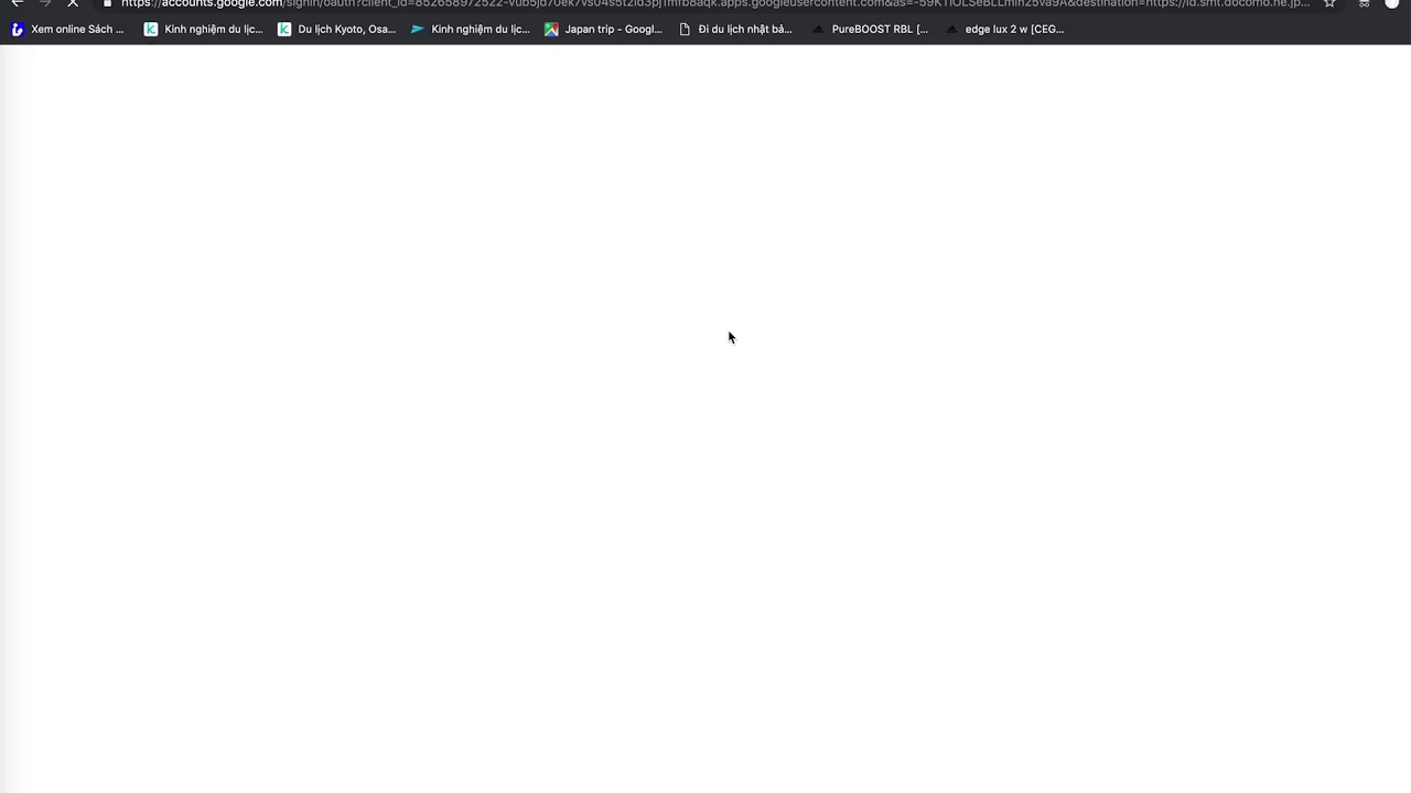 Create Docomo ID using google email